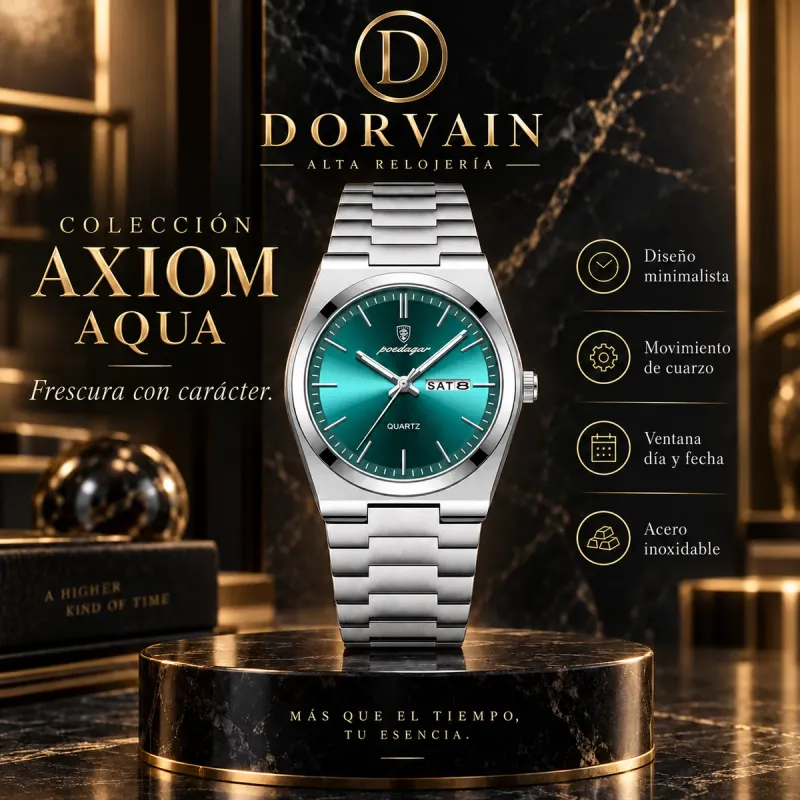 Dorvain Axiom Aqua · Verde — Portada