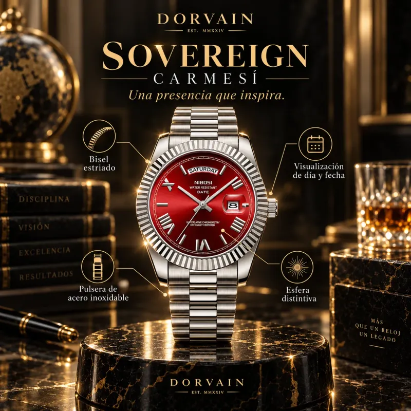 Dorvain Sovereign Carmesí · Rojo — Portada