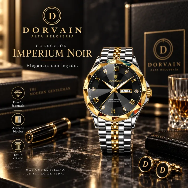 Dorvain Imperium Noir · Negro — En la muñeca