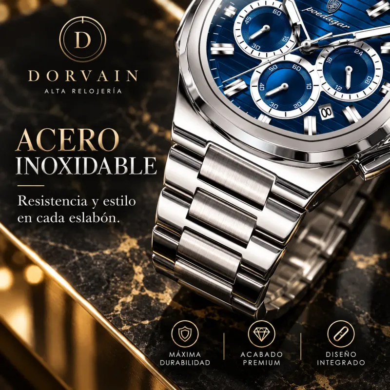 Dorvain Vértice Cobalt · Azul — Acero inoxidable