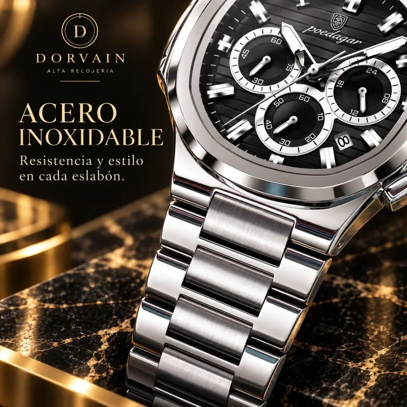 Dorvain Vértice Onyx · Negro — Acero inoxidable